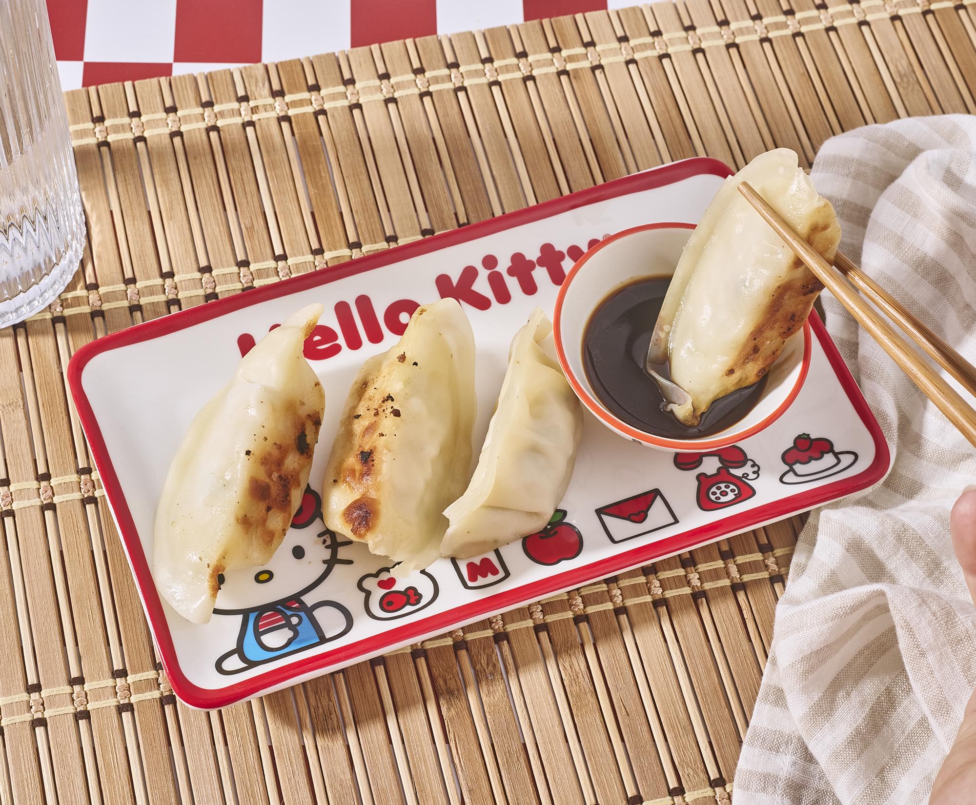 Sanrio Hello Kitty Icons 3-Piece Sushi Set With Sauce Bowl and Chopsticks
