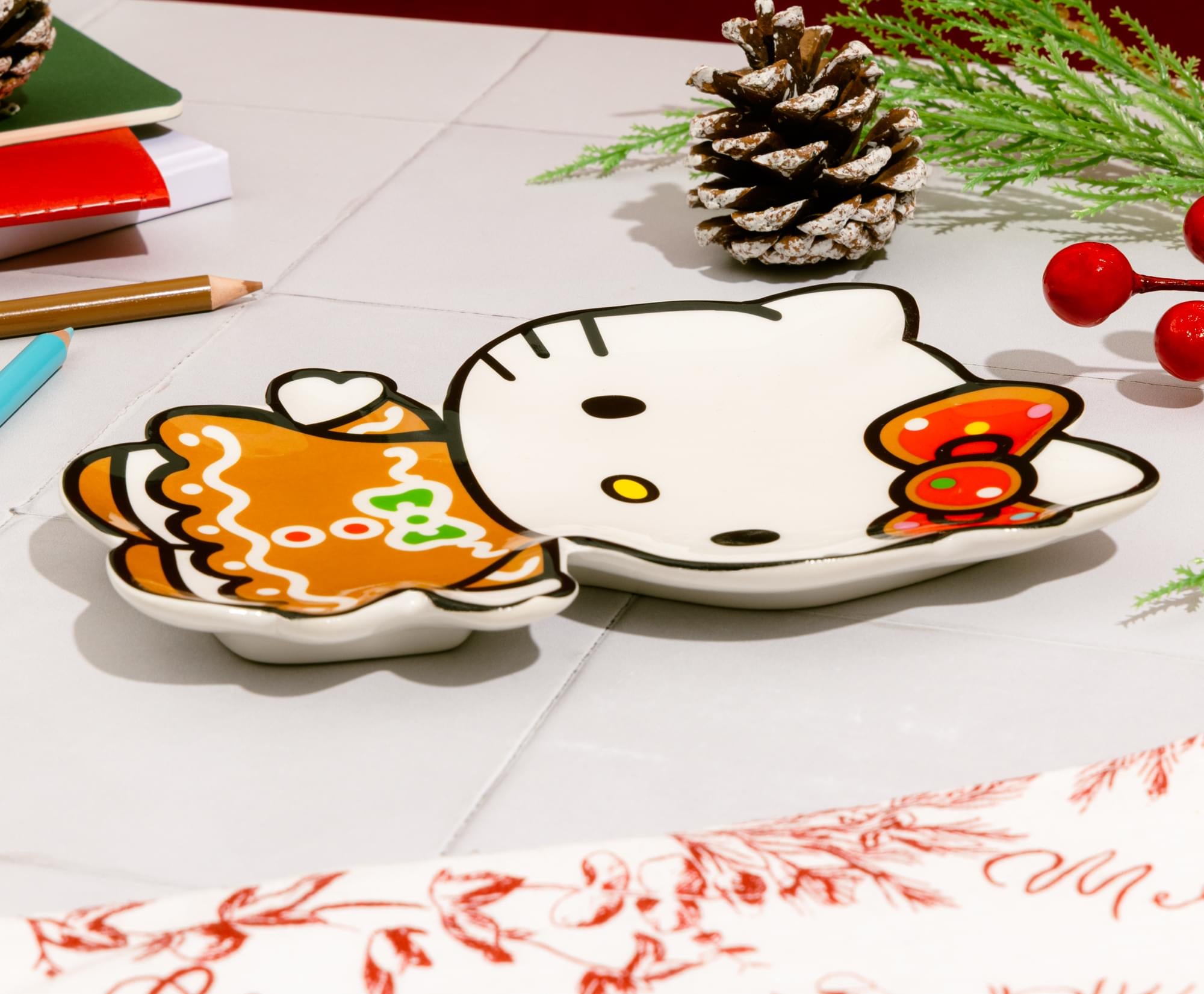 Sanrio Hello Kitty Gingerbread Dress Sculpted Ceramic Trinket Tray