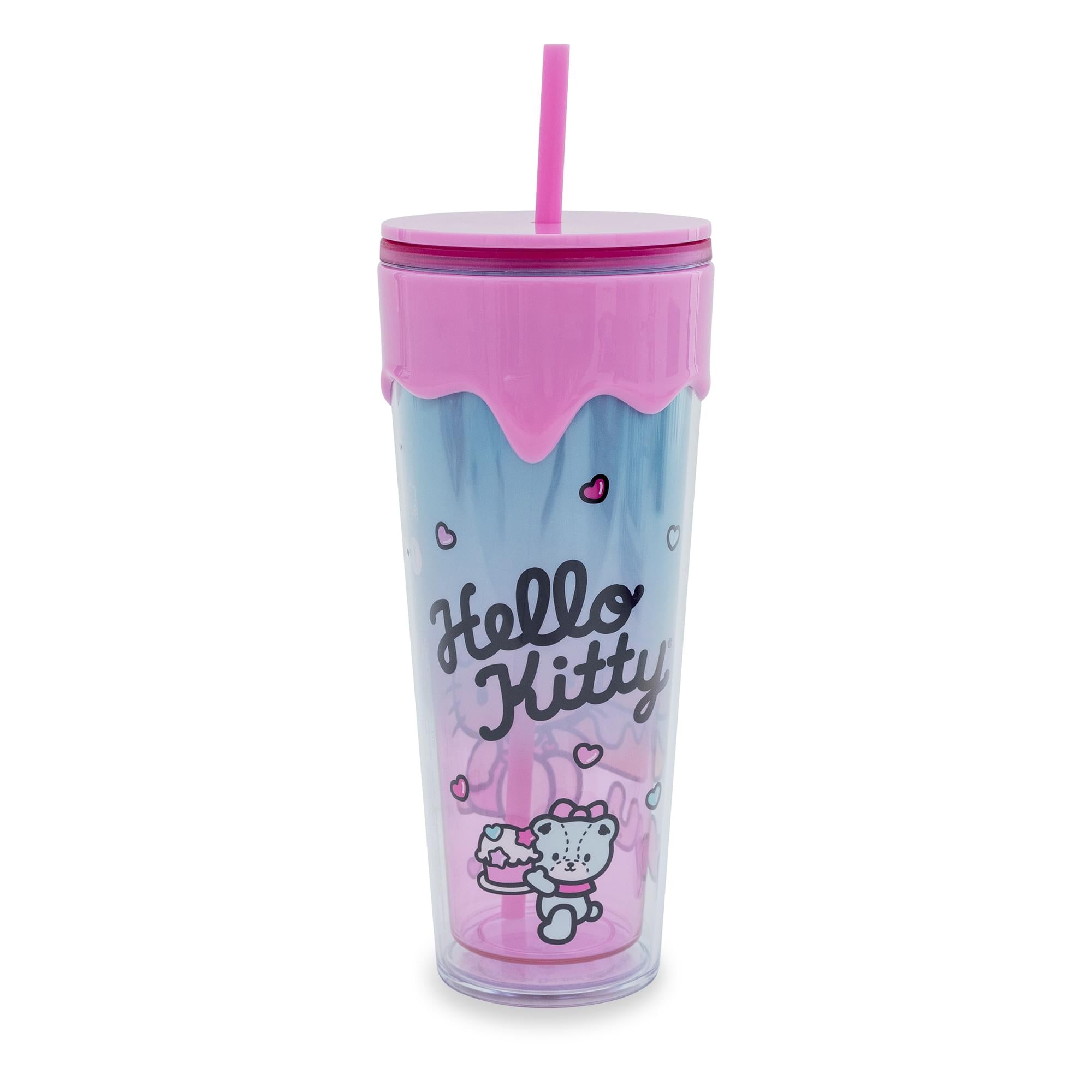 Sanrio Hello Kitty Donuts and Sweets 26-Ounce Plastic Carnival Cup With Straw