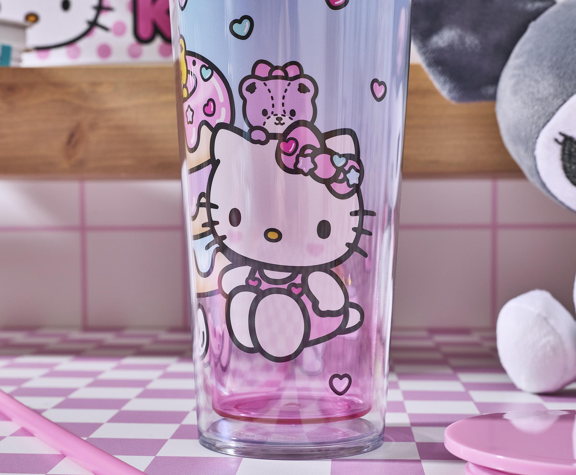 Sanrio Hello Kitty Donuts and Sweets 26-Ounce Plastic Carnival Cup With Straw