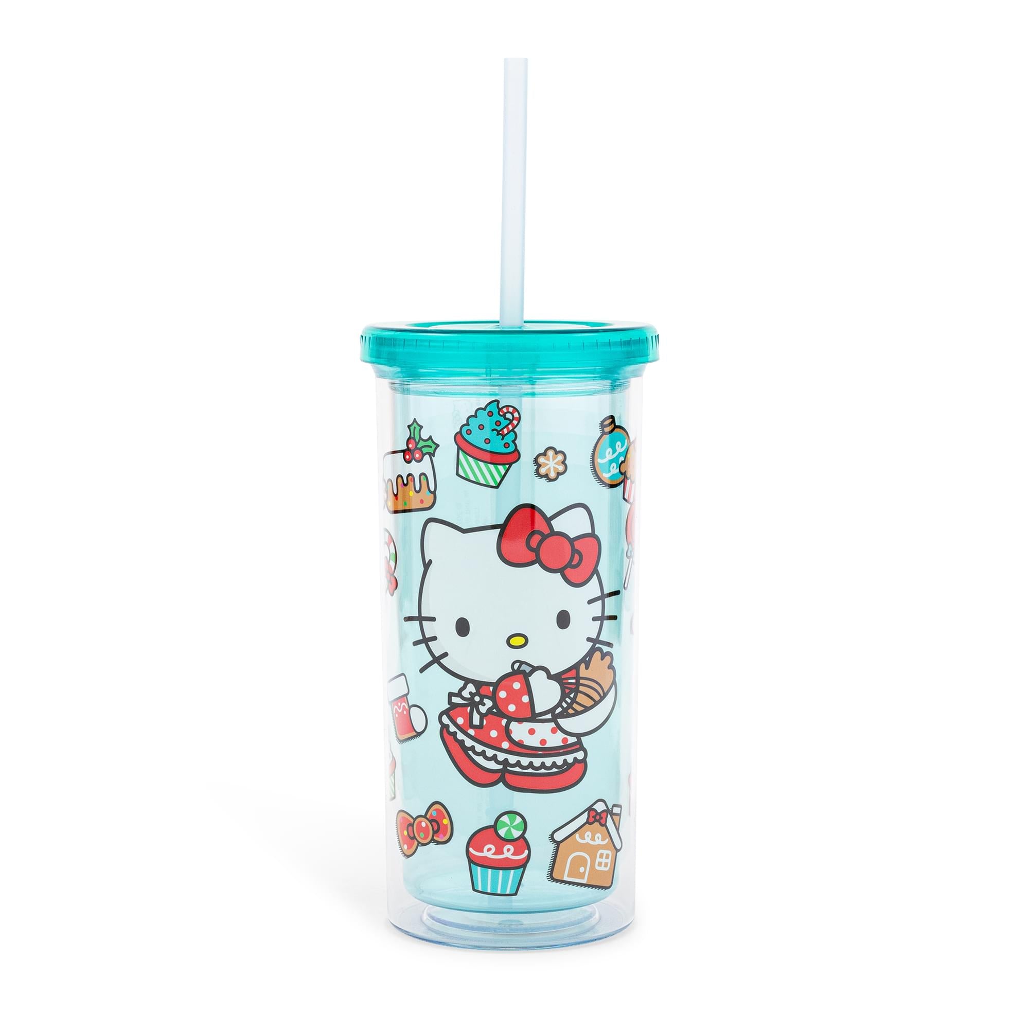 Hello Kitty Cold Hello Kitty Holiday 20oz Cold Cup w/ Lid & Straw | Free Shipping