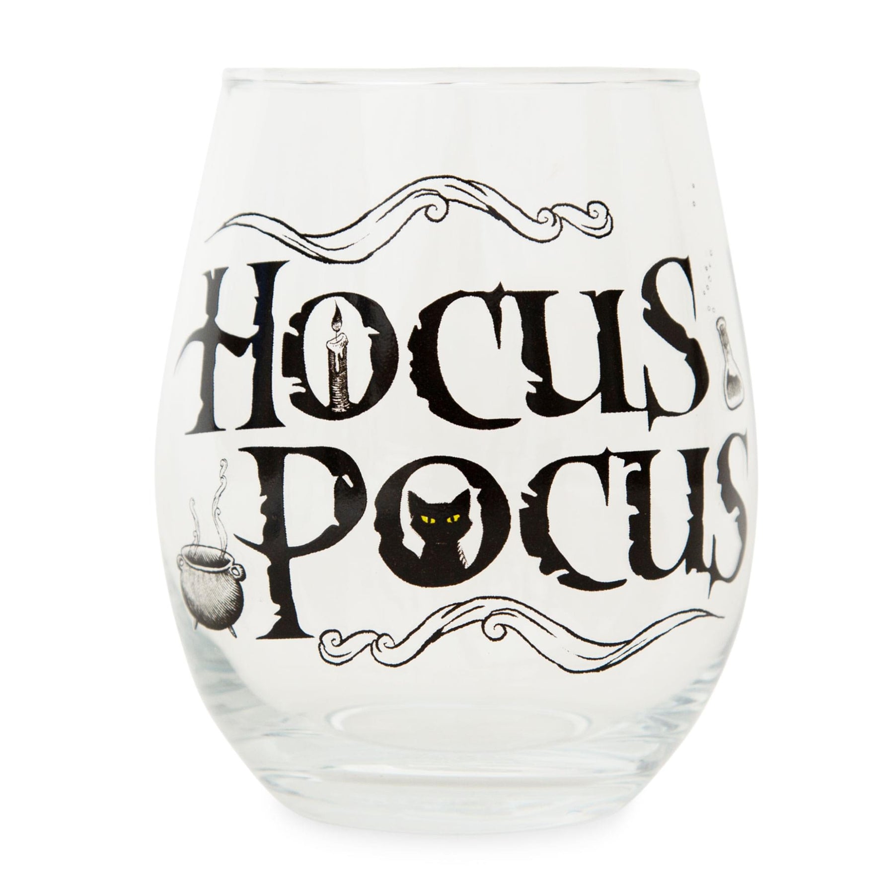 Disney Hocus Pocus Teardrop Stemless Wine Glass | Holds 20 Ounces