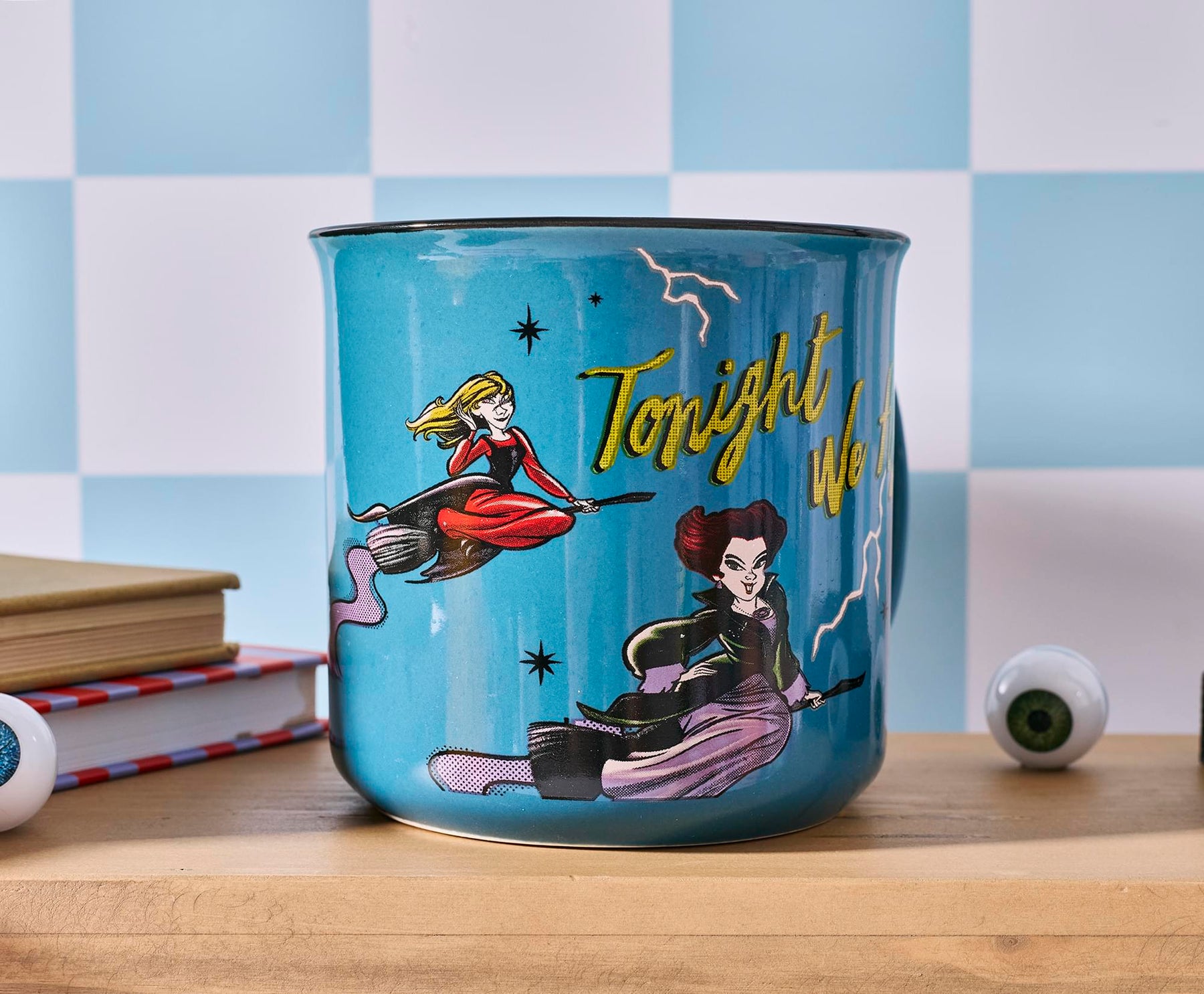 Disney Hocus Pocus "Tonight We Fly" Ceramic Camper Mug | Holds 20 Ounces