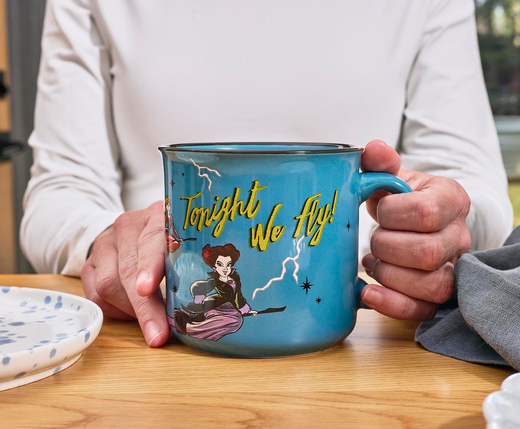 Disney Hocus Pocus "Tonight We Fly" Ceramic Camper Mug | Holds 20 Ounces