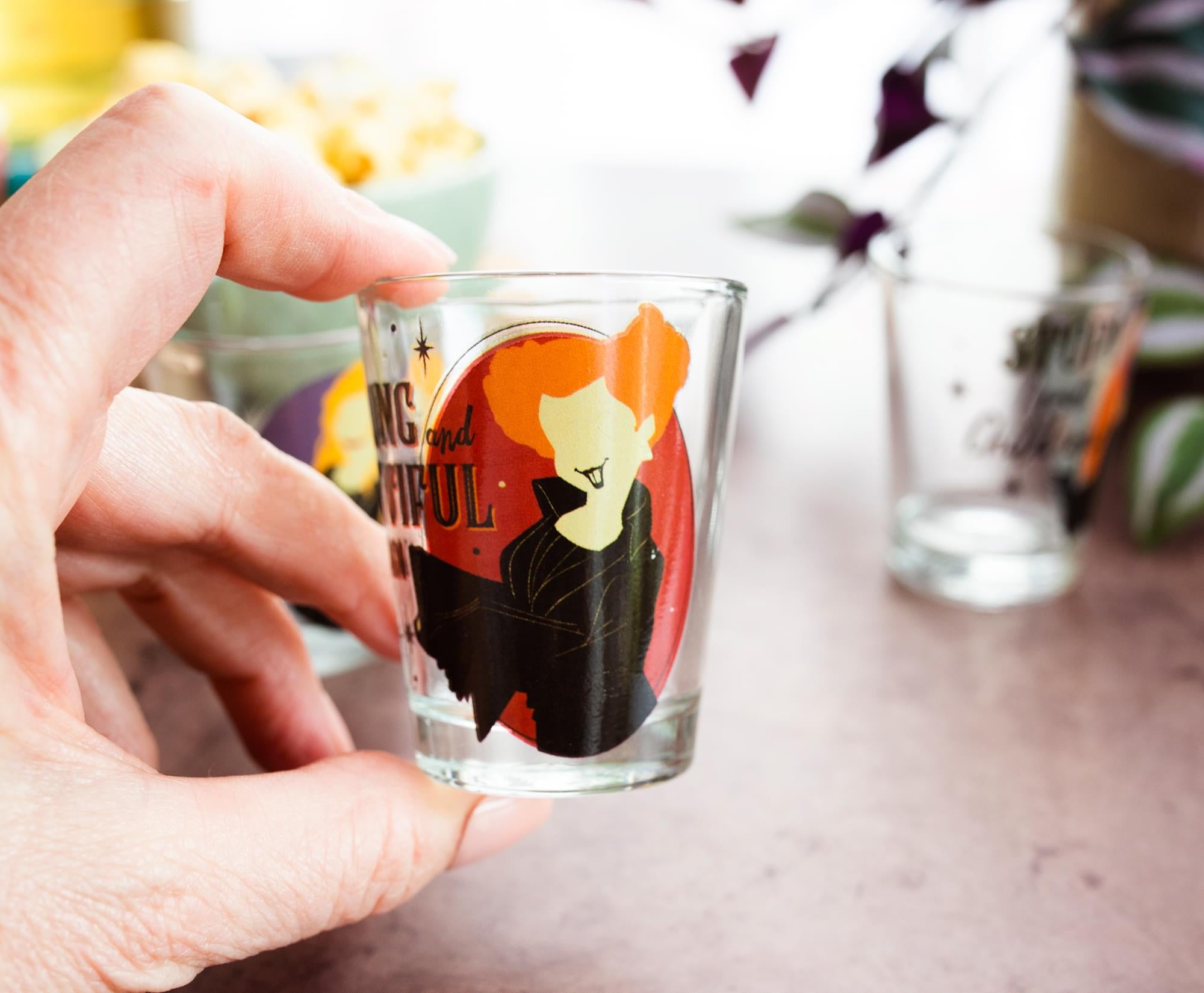 Disney Hocus Pocus Sanderson Sisters Mini Shot Glasses | Set of 4