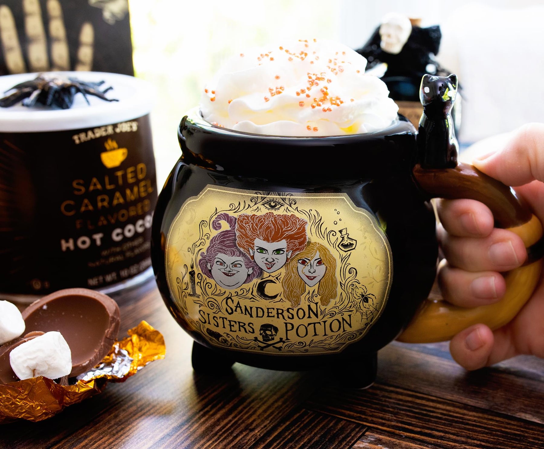 Disney Hocus Pocus Sanderson Sisters Cauldron Sculpted Ceramic Mug | 20 Ounces