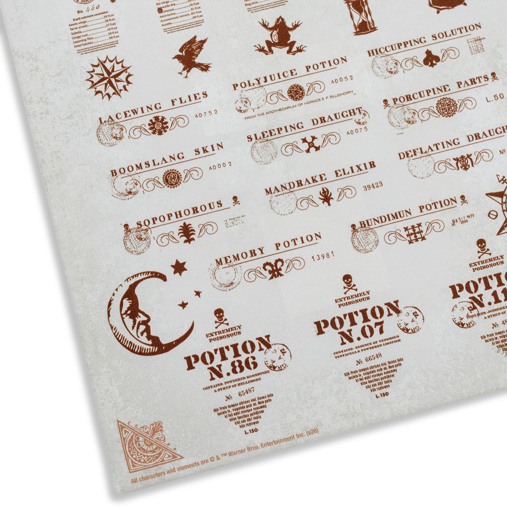 Harry Potter Potion Chart Canvas Wall Art With Magnets | 7.5 x 10 Inches