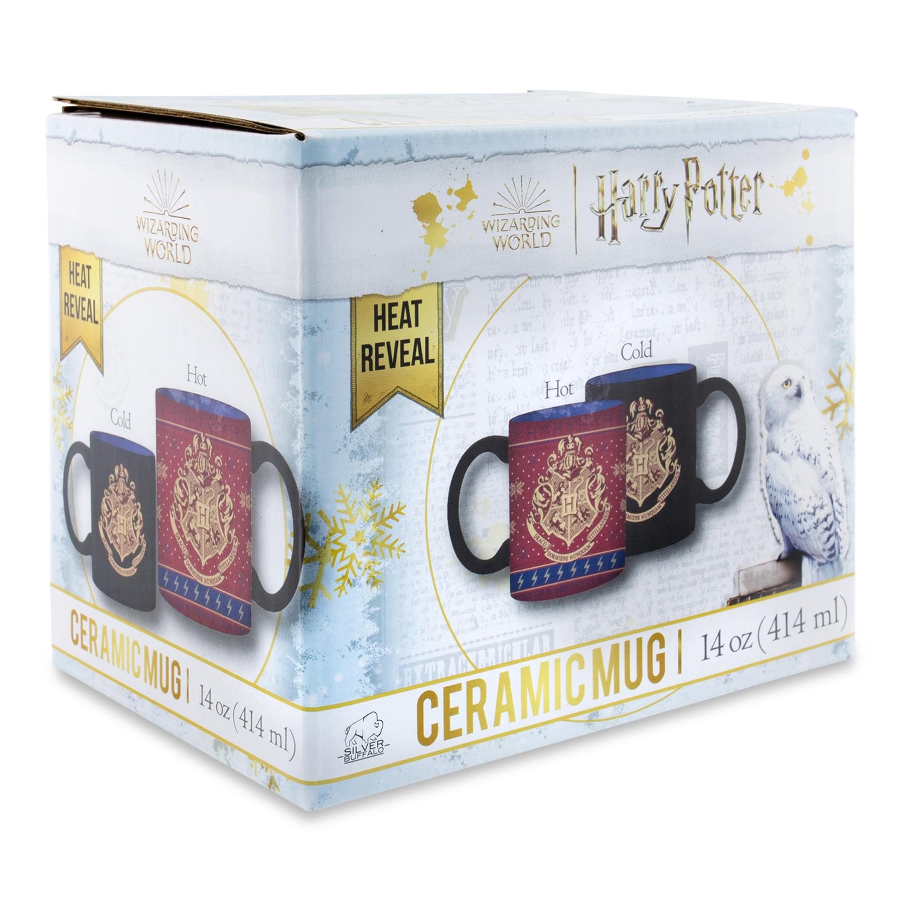 Harry Potter Hogwarts Holiday Sweater Heat-Reveal Ceramic Mug | Holds 14 Ounces