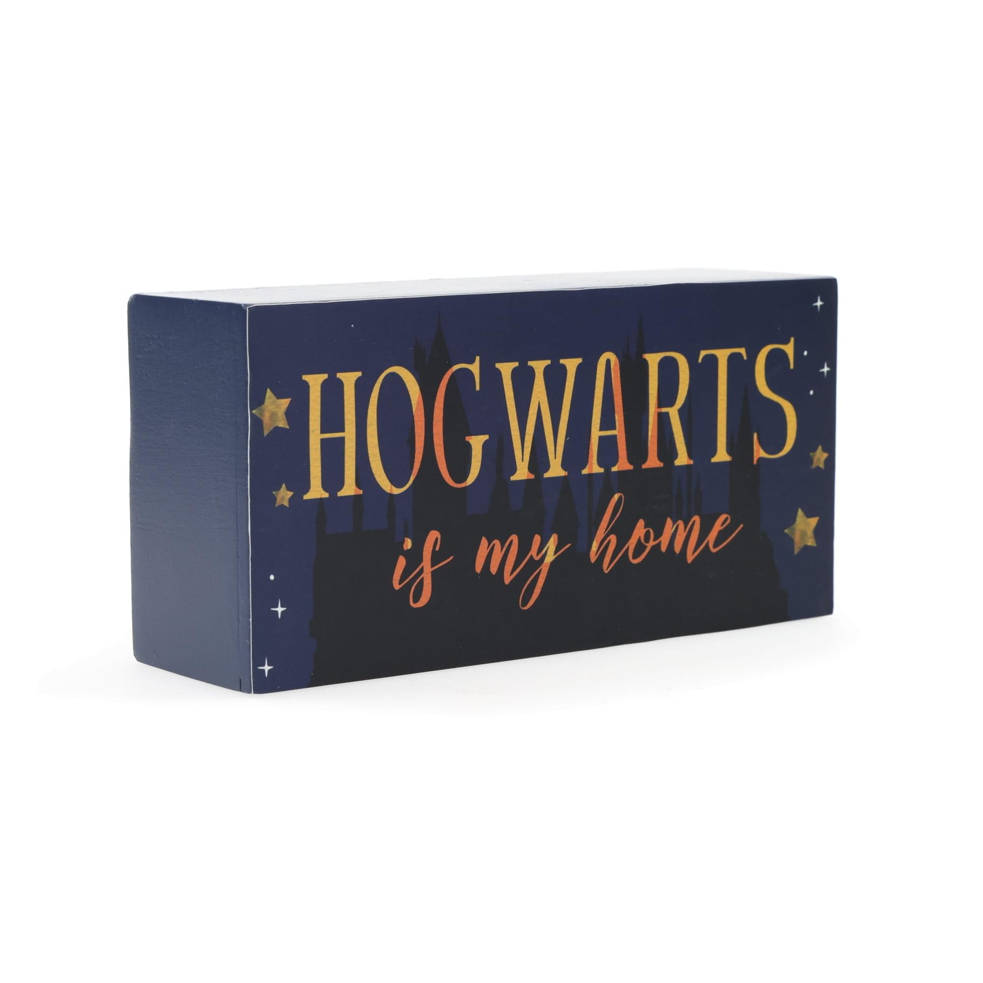 Harry Potter Hogwarts 18oz Ceramic Mug & 5 x 2.5 Inch Wall Sign Gift Set