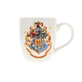 Harry Potter Hogwarts 18oz Ceramic Mug & 5 x 2.5 Inch Wall Sign Gift Set