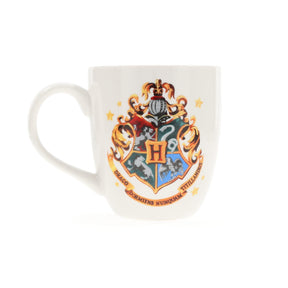 Harry Potter Hogwarts 18oz Ceramic Mug & 5 x 2.5 Inch Wall Sign Gift Set