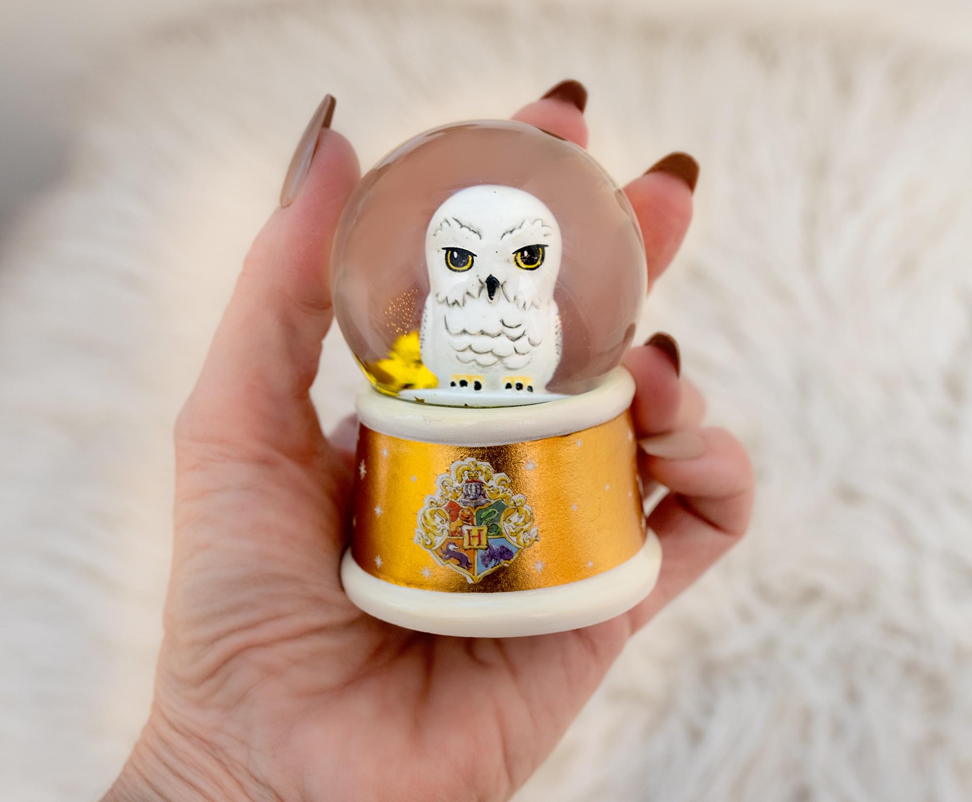 Harry Potter Hedwig Owl Light-Up Mini Snow Globe | 3 Inches Tall