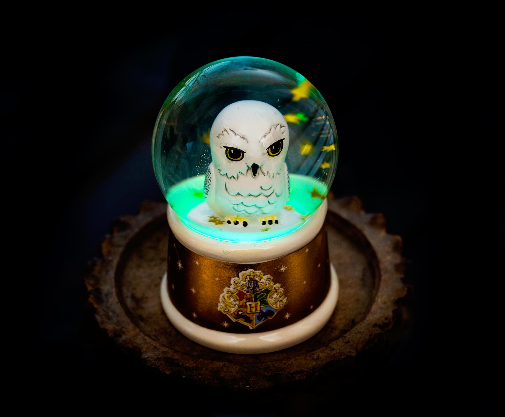Harry Potter Hedwig Owl Light-Up Mini Snow Globe | 3 Inches Tall