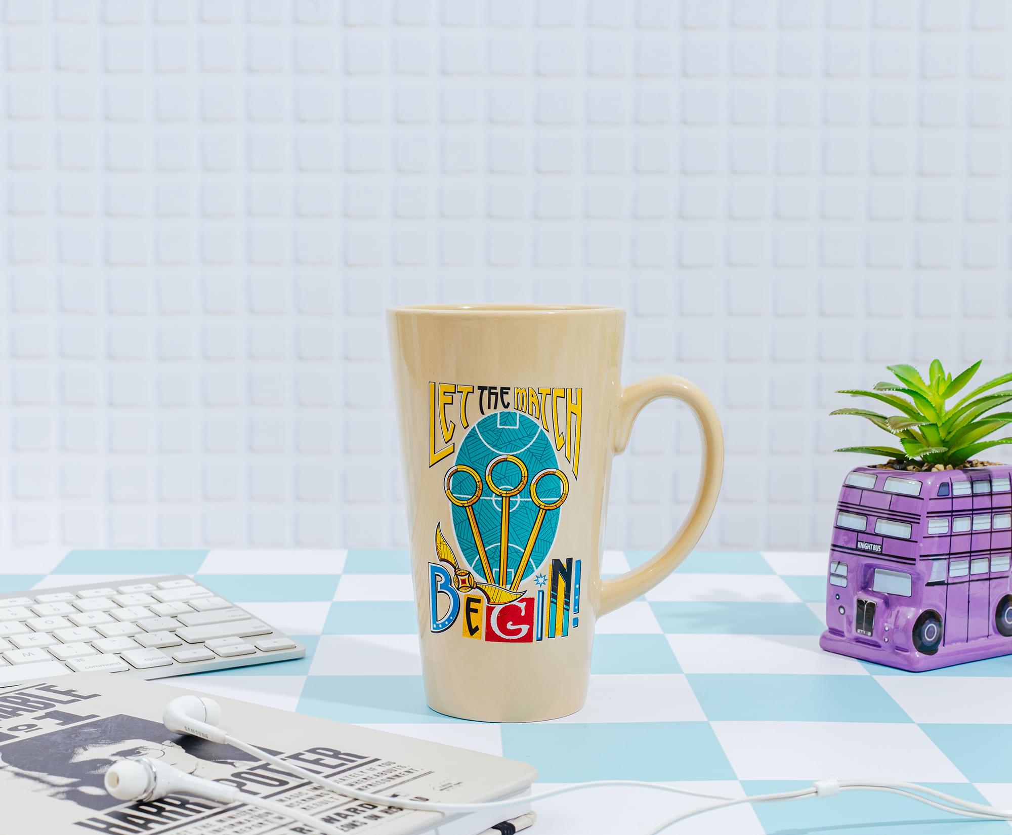 Harry Potter "Let The Match Begin" Ceramic Latte Mug | Holds 16 Ounces