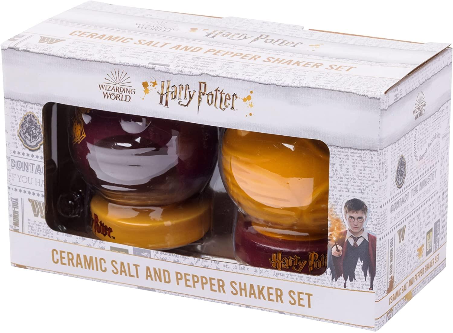 Harry Potter Quaffle Snitch Ceramic Salt and Pepper Shaker Set