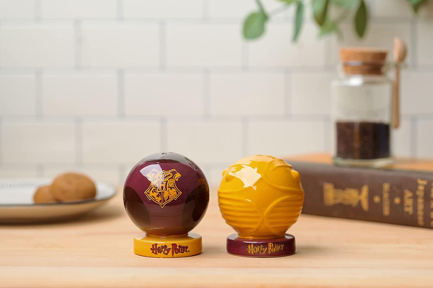 Harry Potter Quaffle Snitch Ceramic Salt and Pepper Shaker Set
