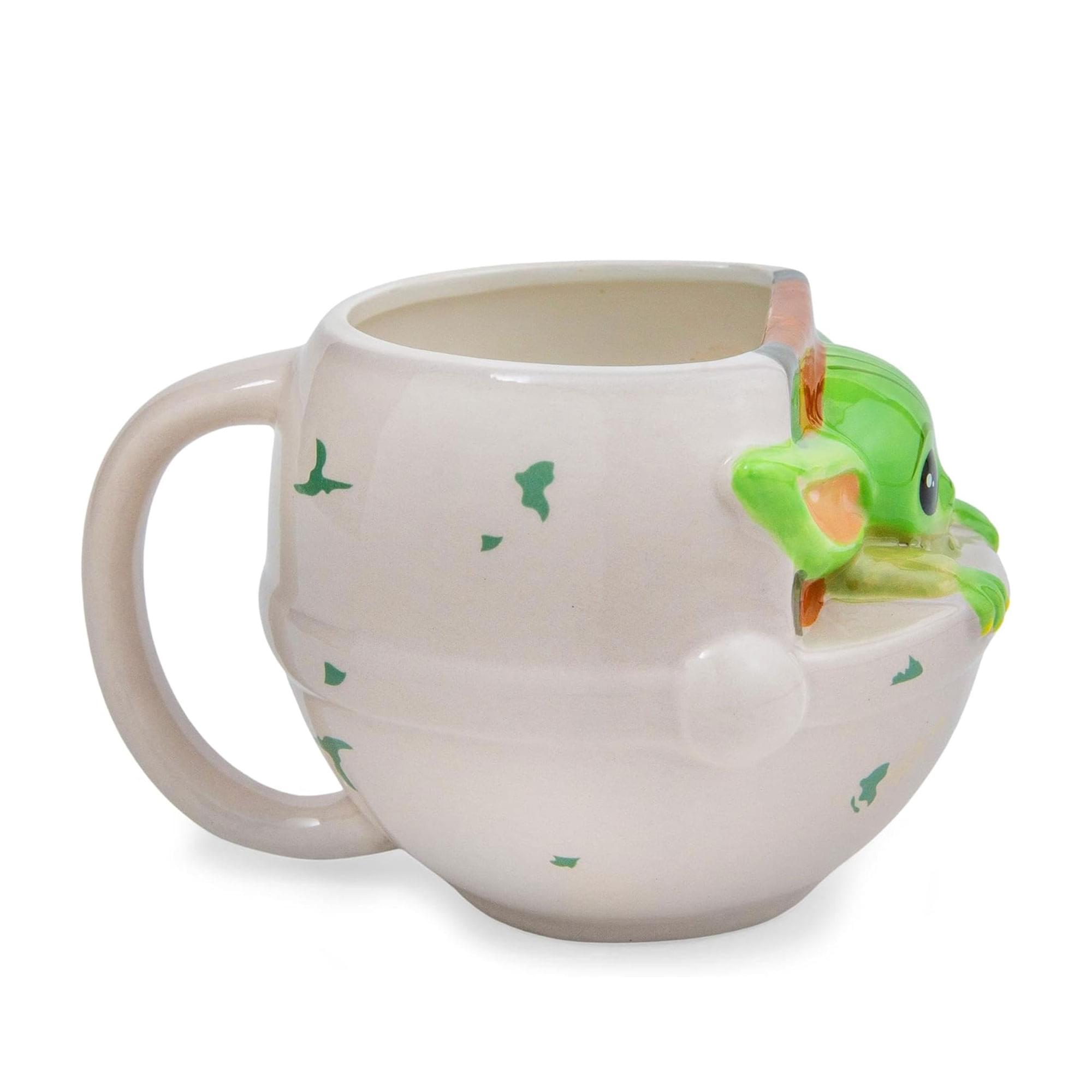 Star Wars: The Mandalorian Grogu 20-Ounce Sculpted Mug and 2-Inch Snow Globe Set