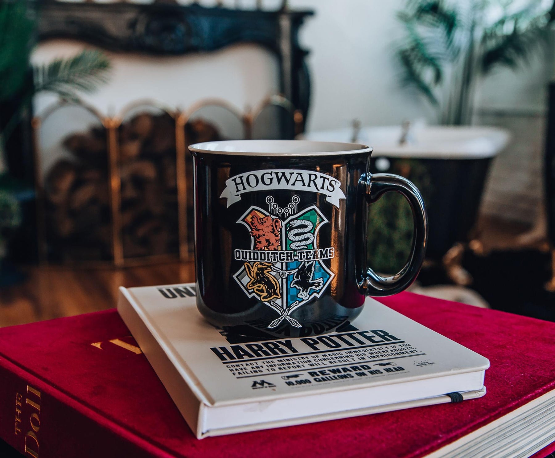 Harry Potter Quidditch Crest Ceramic Camper Mug | Holds 20 Ounces