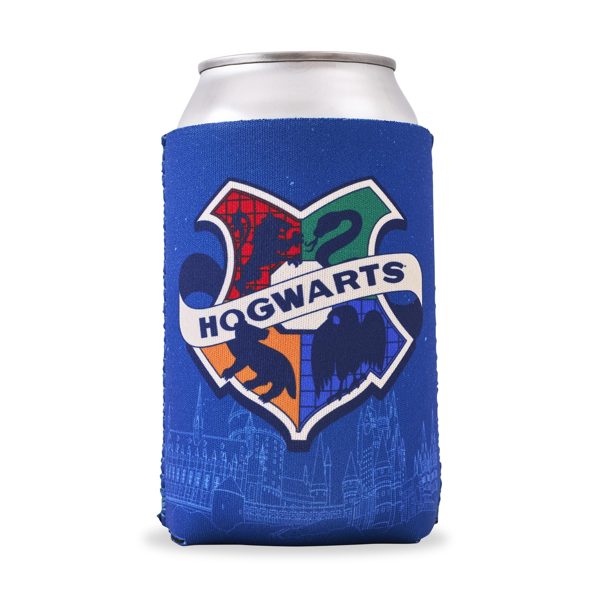 Harry Potter Hogwarts Crest Neoprene Can Hugger | 4 x 4 Inches