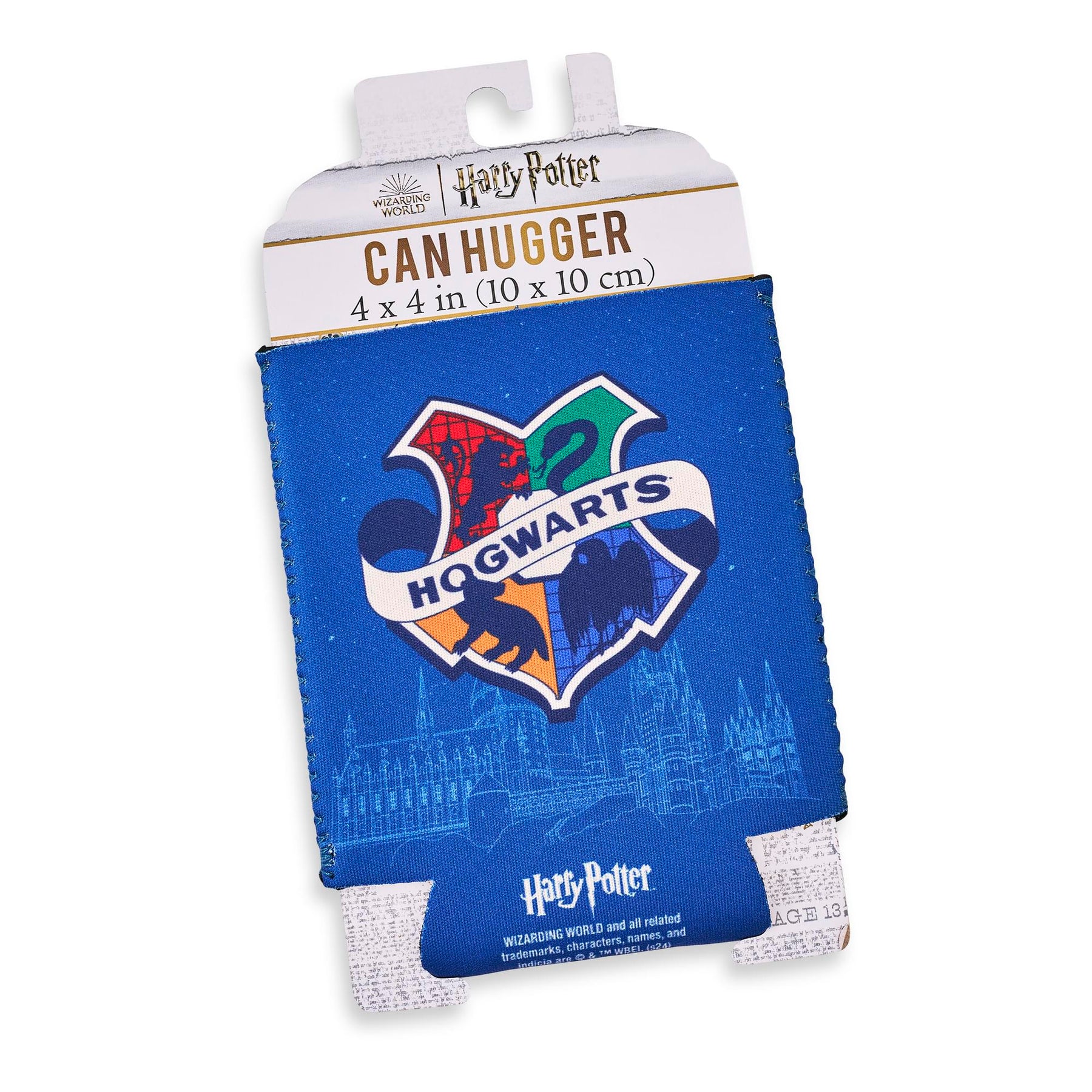 Harry Potter Hogwarts Crest Neoprene Can Hugger | 4 x 4 Inches