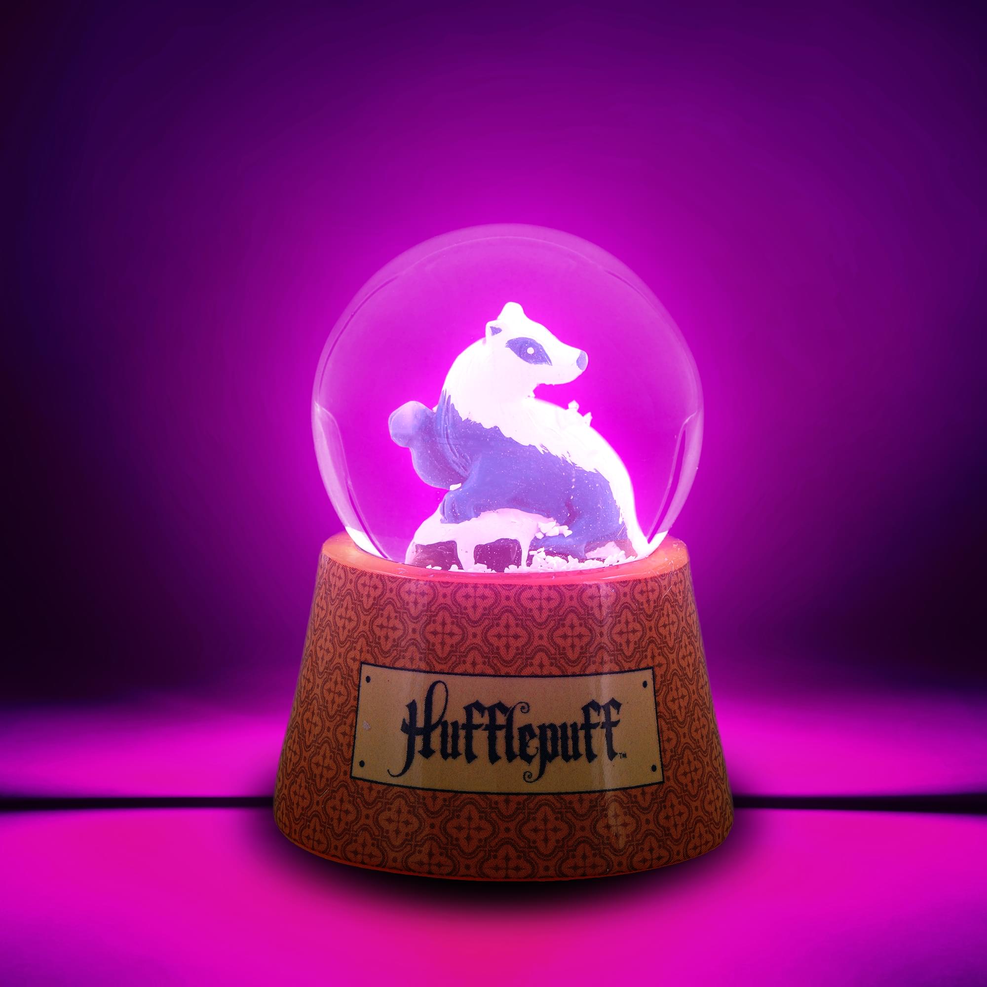 Harry Potter House Hufflepuff 3-Inch Mini Light-Up Snow Globe