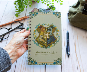 Harry Potter Hogwarts Houses 5-Tab Spiral Notebook With 75 Sheets | 5 x 8 Inches