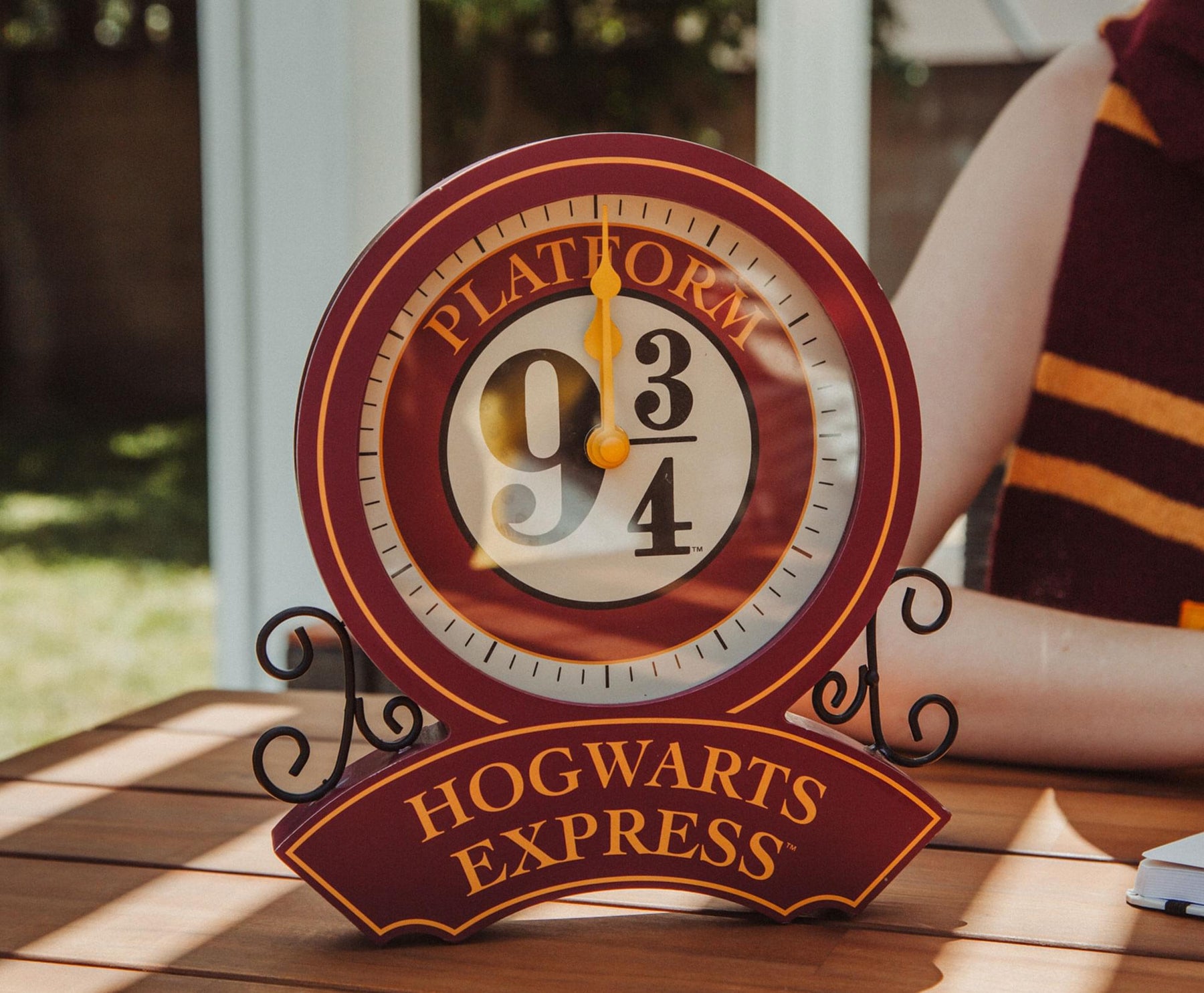 Harry Potter Hogwarts Express Platform 9 3/4 Desk Clock | 9 Inches Tall