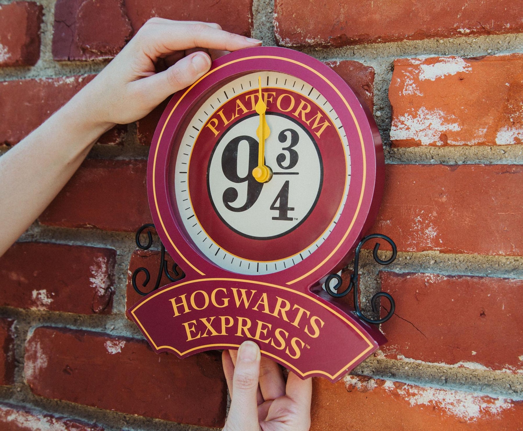 Harry Potter Hogwarts Express Platform 9 3/4 Desk Clock | 9 Inches Tall