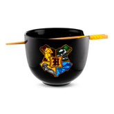 Harry Potter Hogwarts Crest 20-Ounce Ramen Bowl and Chopstick Set