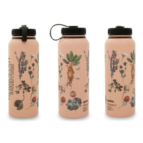 Harry Potter Herbology Floral Stainless Steel Water Bottle | Holds 42 Ounces