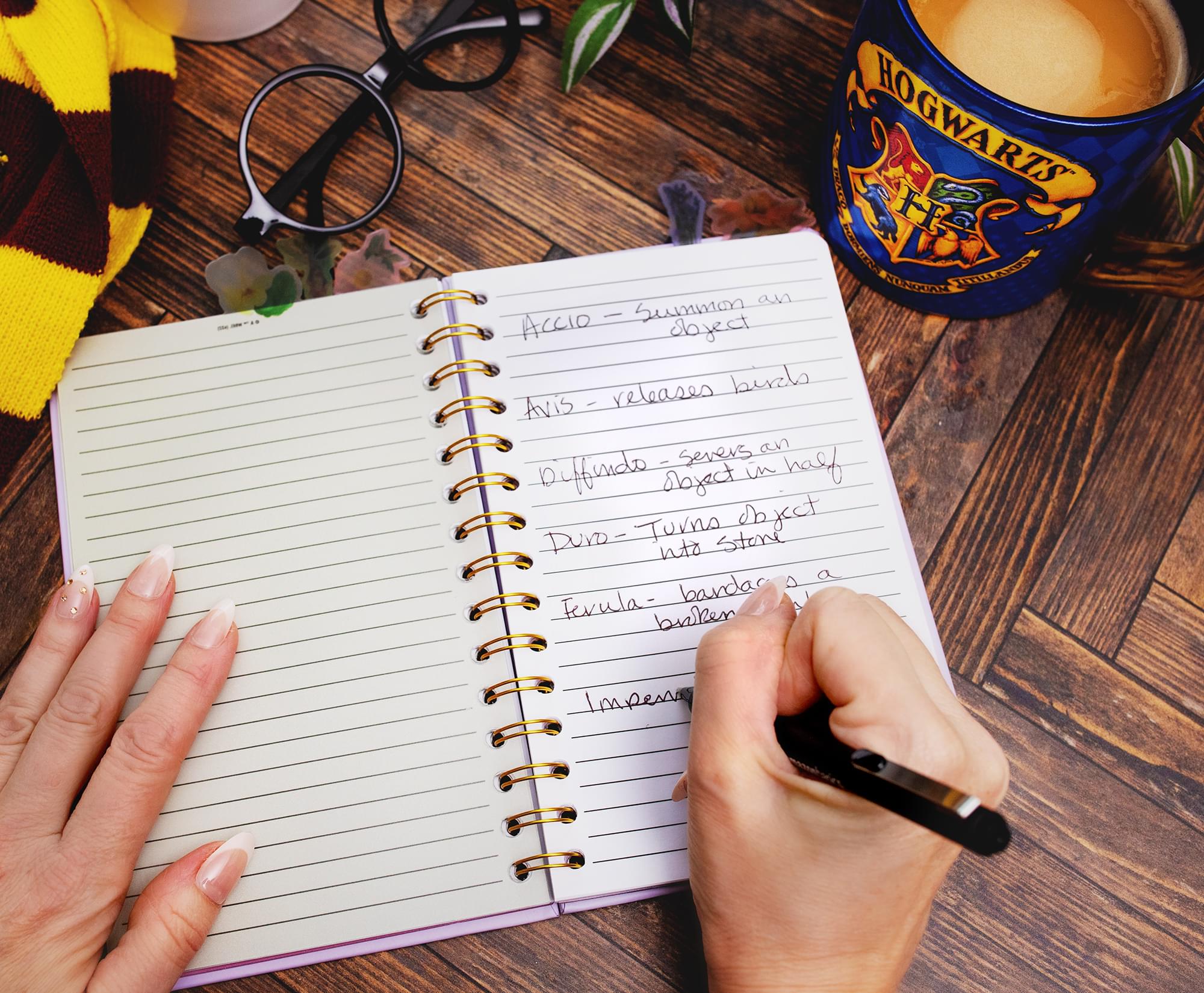 Harry Potter Hogwarts Herbology 75-Page Spiral Notebook | 8 x 5 Inches