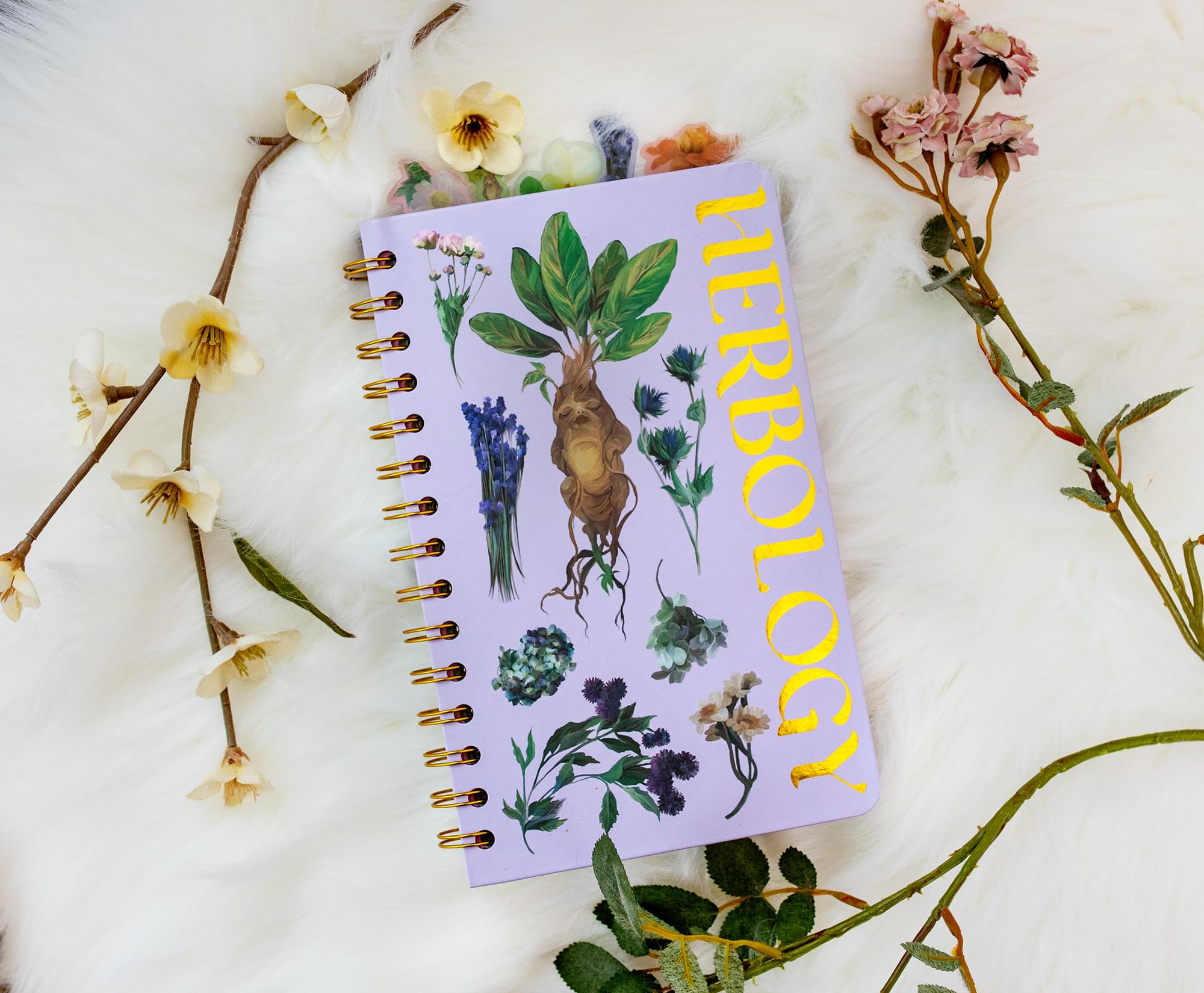 Harry Potter Hogwarts Herbology 75-Page Spiral Notebook | 8 x 5 Inches