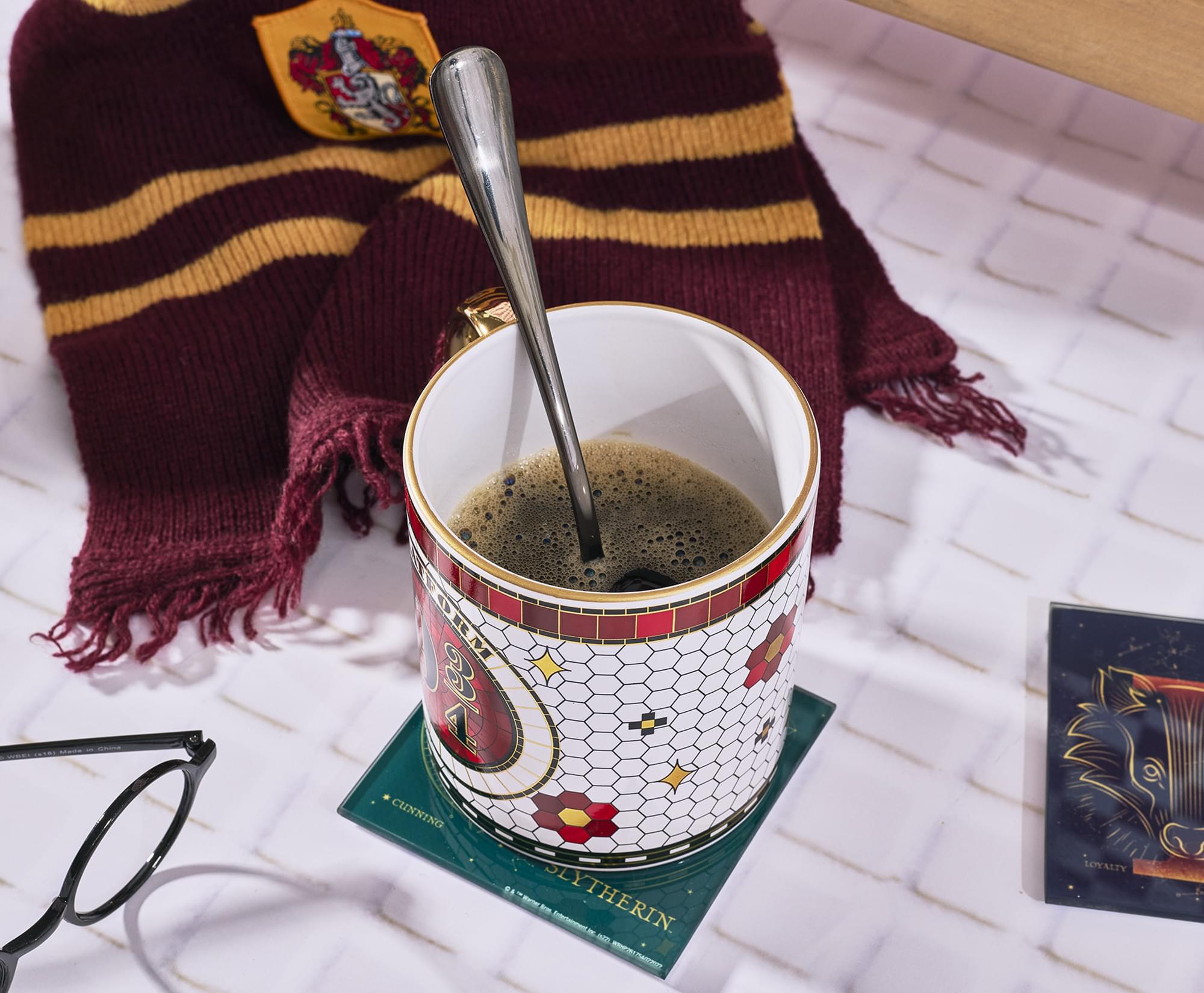 Harry Potter Platform 9 3/4 Electroplated Ceramic Mug | Holds 20 Ounces