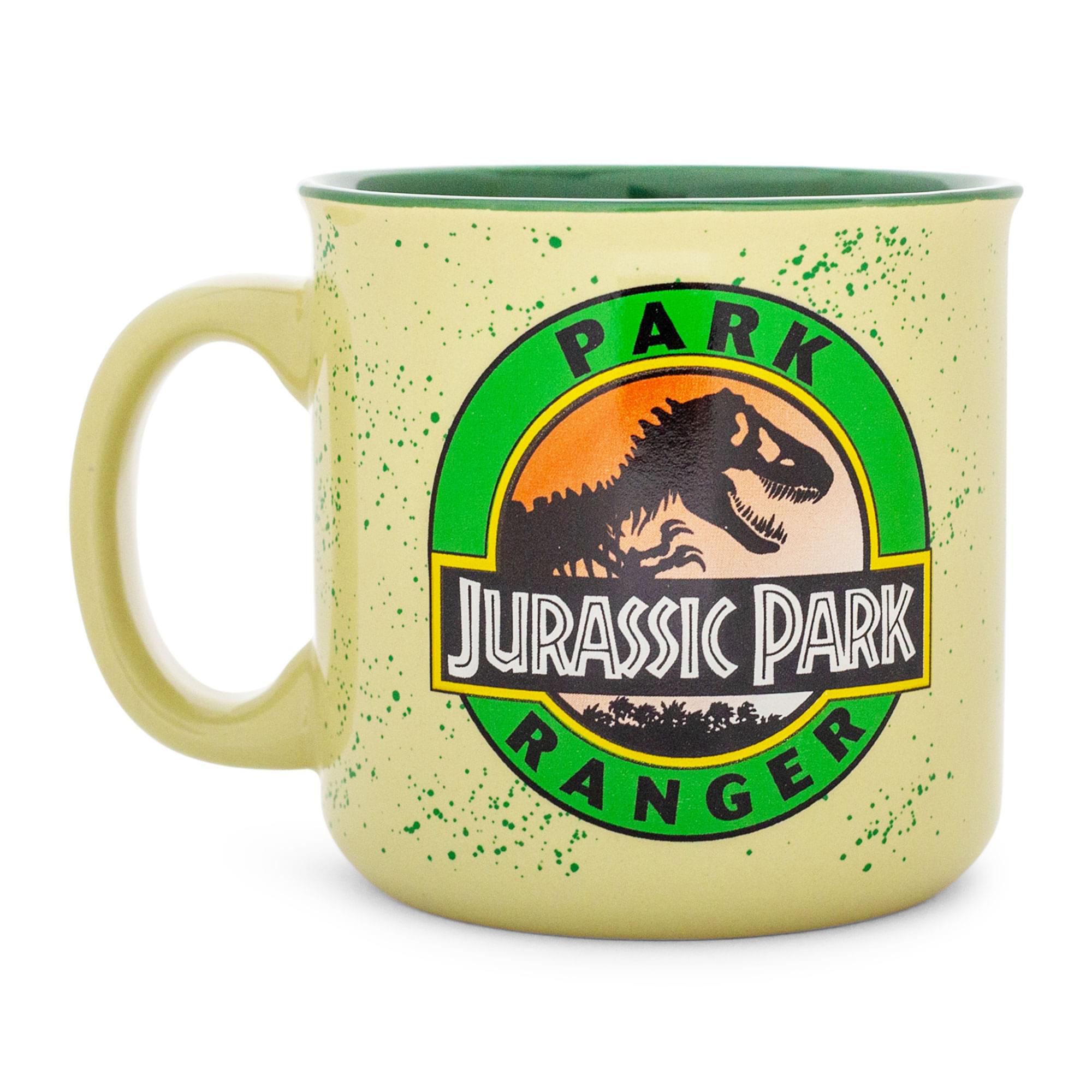 Jurassic Park Ranger Ceramic Camper Mug | Holds 20 Ounces
