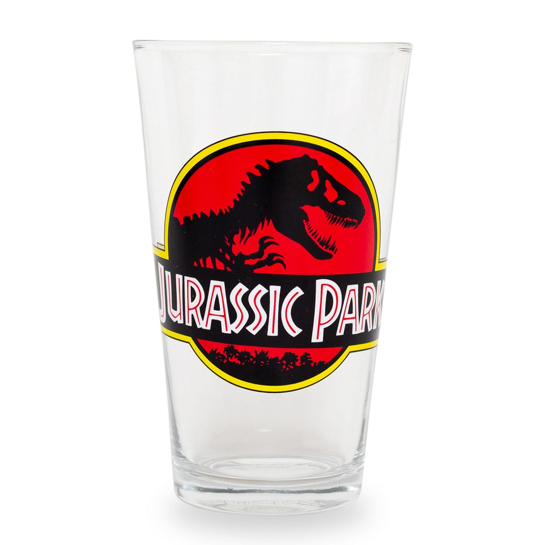Jurassic Park Logo Pint Glass | Holds 16 Ounces