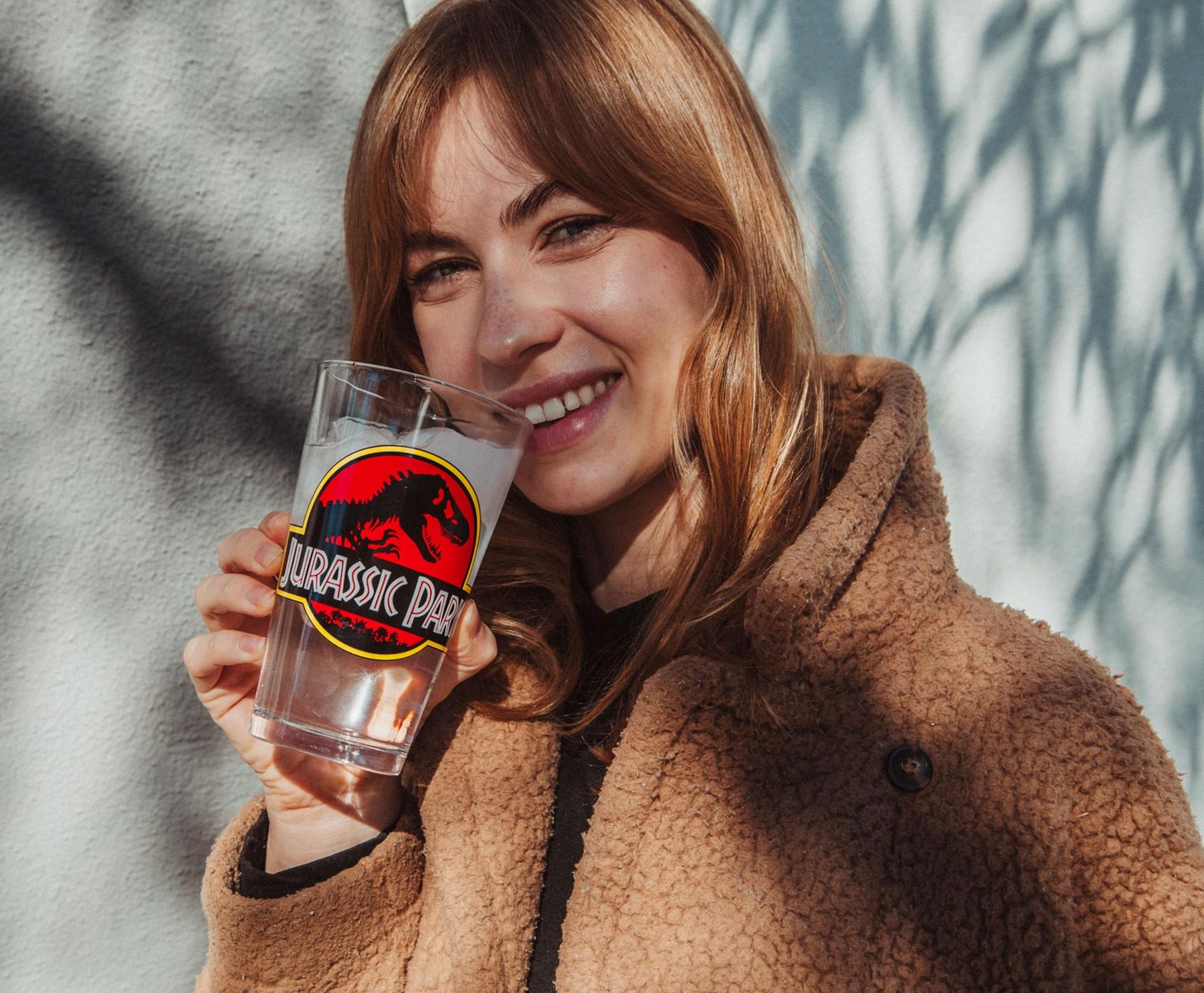 Jurassic Park Logo Pint Glass | Holds 16 Ounces