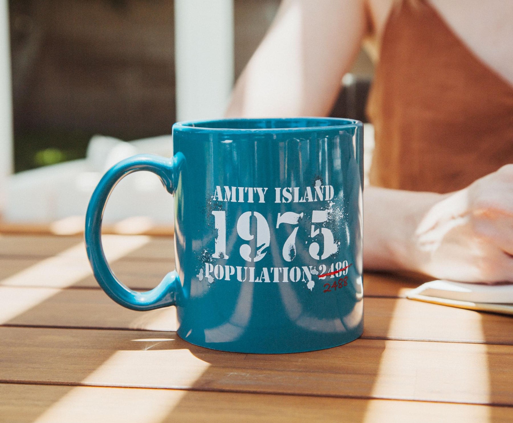 JAWS Amity Island Population Ceramic Mug | Holds 20 Ounces