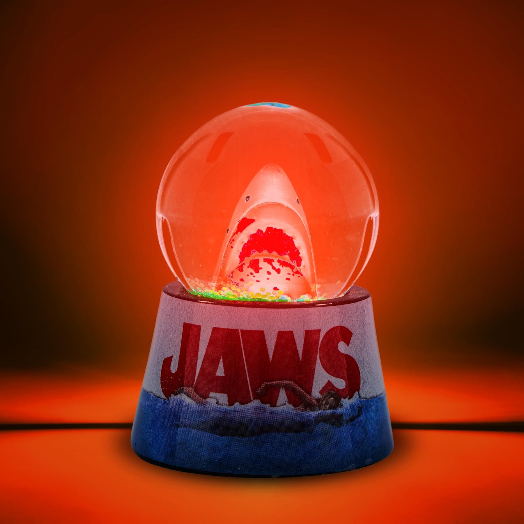 Jaws Poster 3-Inch Mini Light-Up Snow Globe