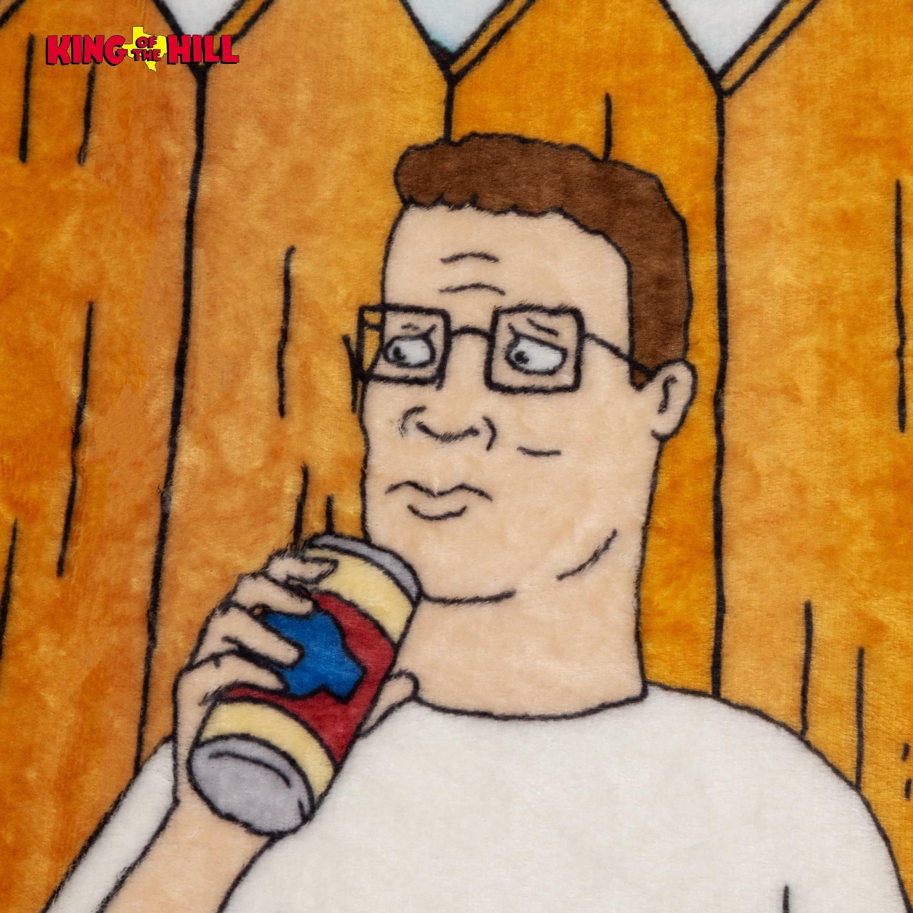 King Of The Hill Group Logo Scene Flannel Throw Blanket | 45 x 60 Inches