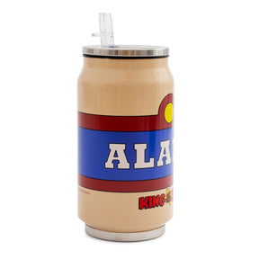 King Of The Hill Alamo Beer Logo Stainless Steel Drinking Can | Holds 9 Ounces
