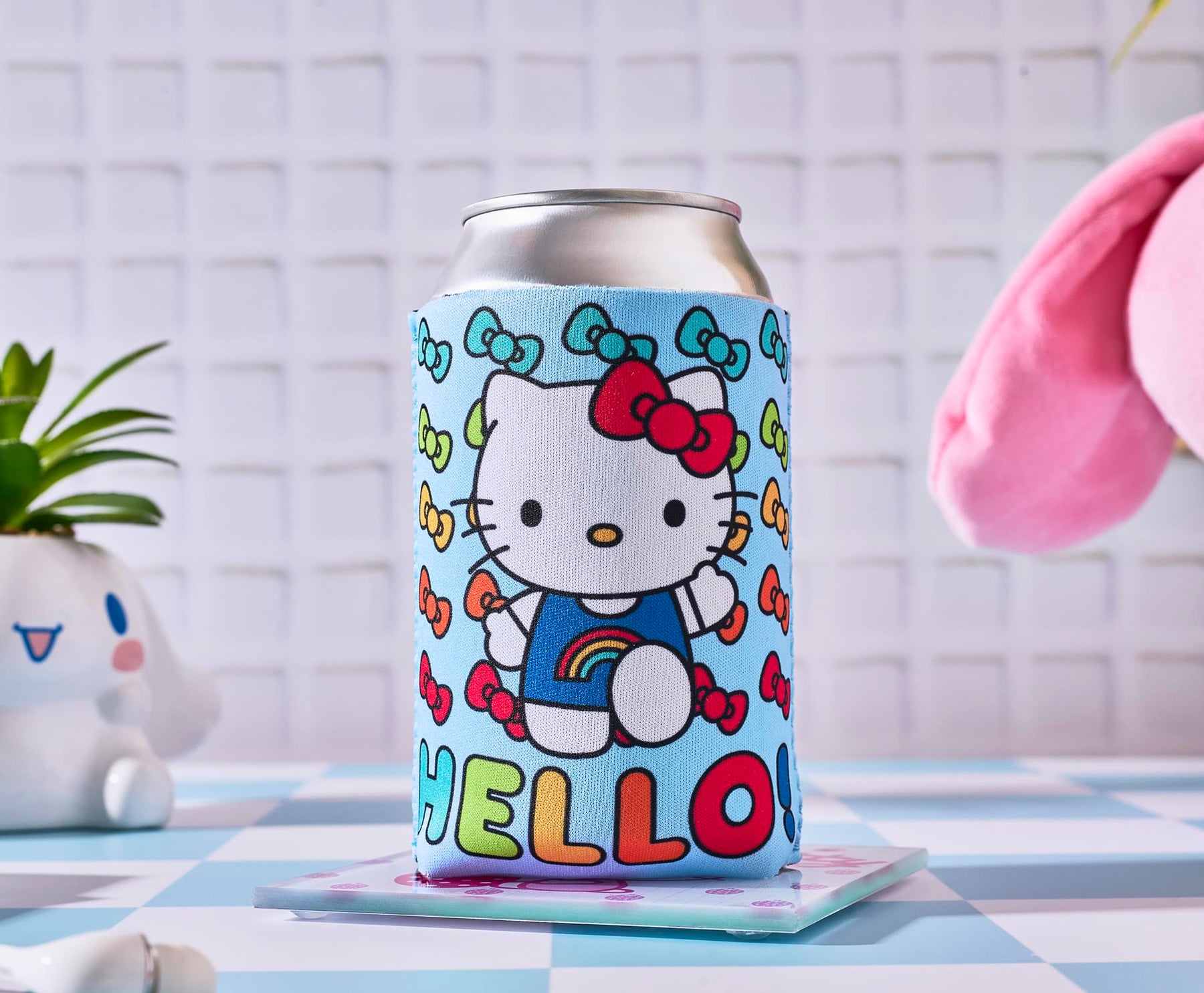 Sanrio Hello Kitty Rainbow Bows Foam Can Hugger