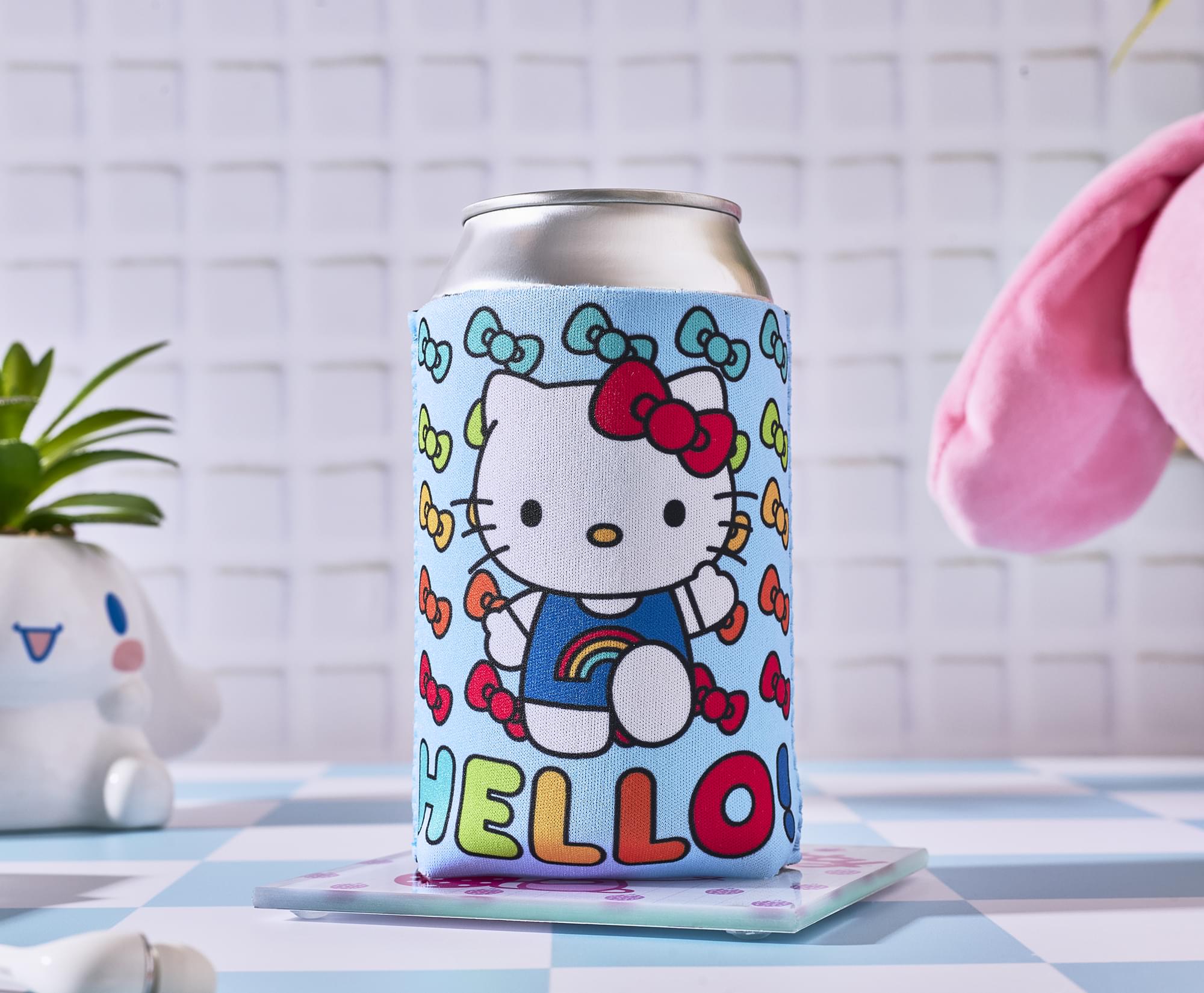 Sanrio Hello Kitty Rainbow Bows Foam Can Hugger