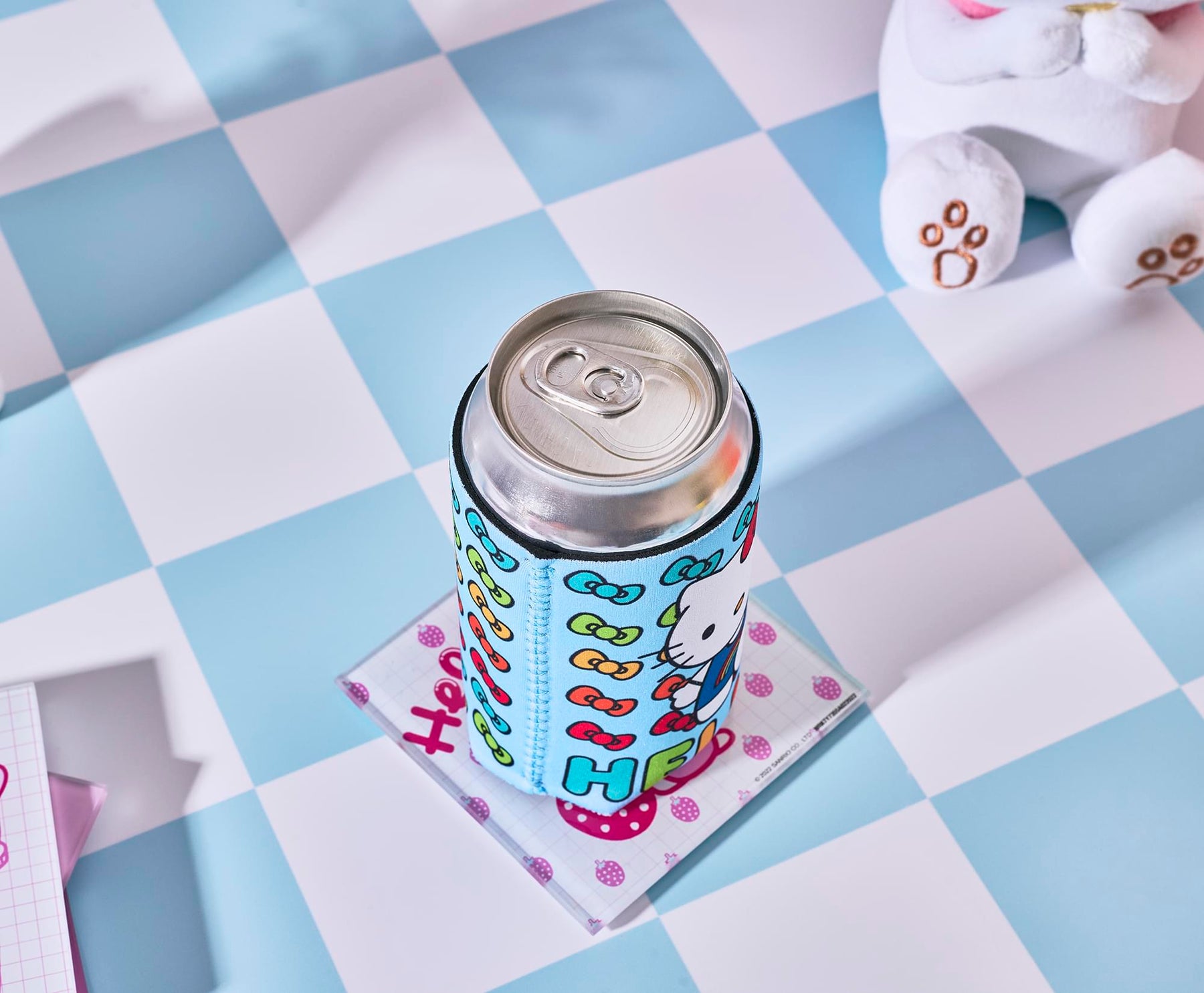 Sanrio Hello Kitty Rainbow Bows Foam Can Hugger