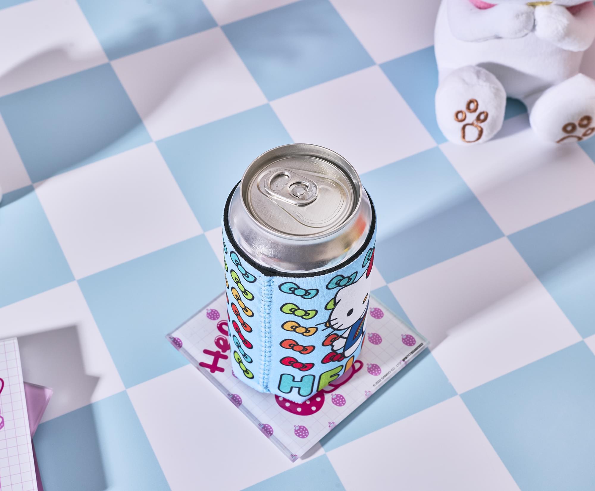 Sanrio Hello Kitty Rainbow Bows Foam Can Hugger