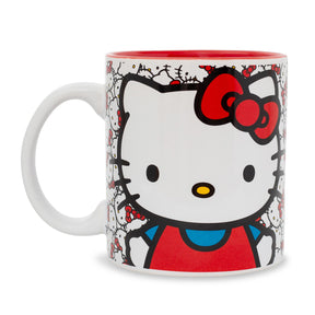 Sanrio Hello Kitty Allover Faces Ceramic Mug | Holds 20 Ounces