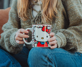 Sanrio Hello Kitty Allover Faces Ceramic Mug | Holds 20 Ounces