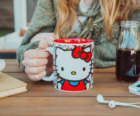 Sanrio Hello Kitty Allover Faces Ceramic Mug | Holds 20 Ounces