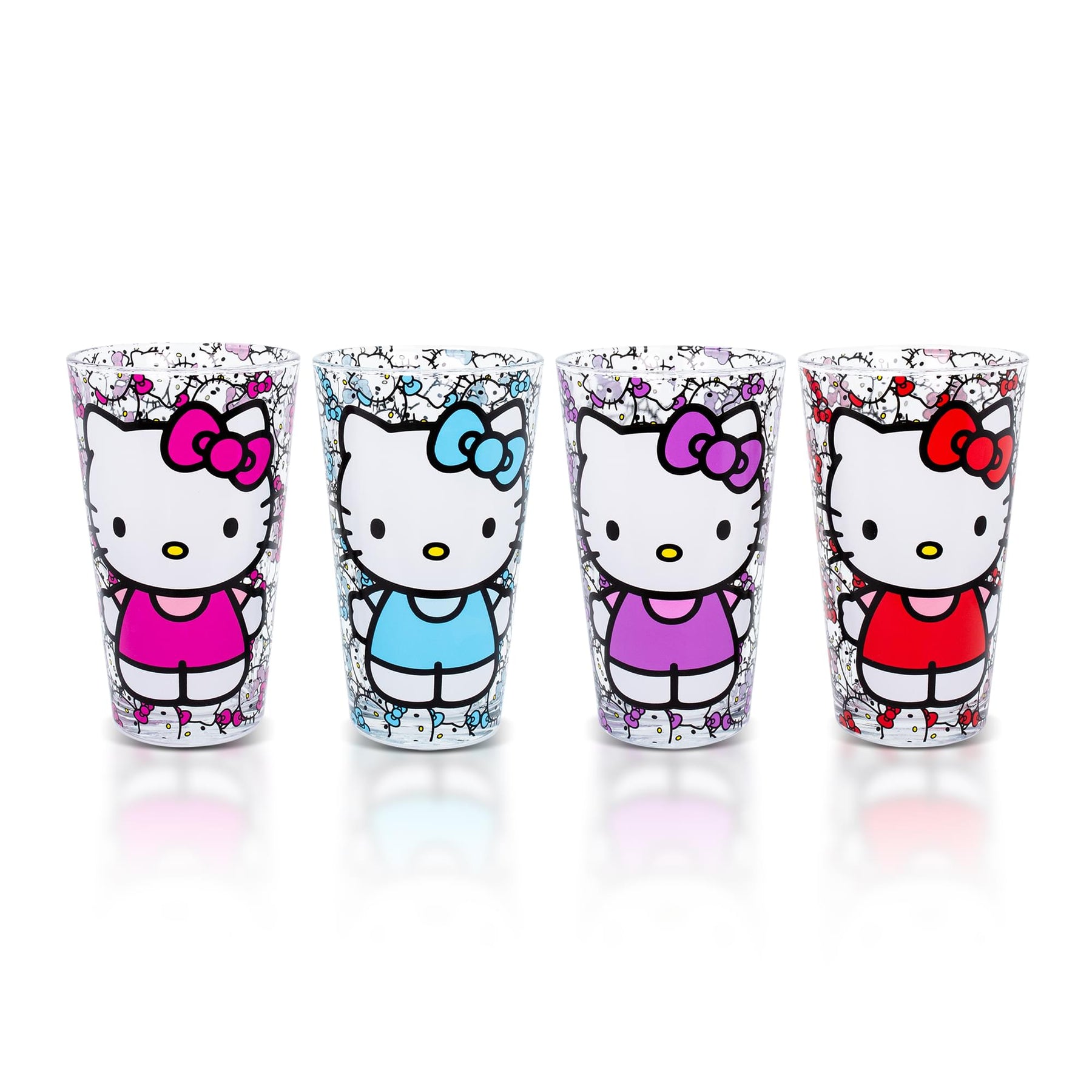 Hello Kitty Delight: 16oz Glass Tumbler - Adorable and Playful