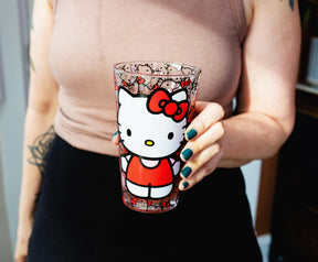 Sanrio Hello Kitty Colorful Outfits 16-Ounce Pint Glasses | Set of 4