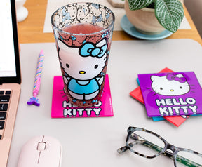 Sanrio Hello Kitty Colorful Outfits 16-Ounce Pint Glasses | Set of 4